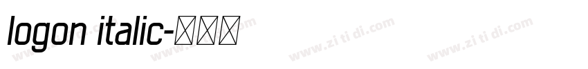 logon italic字体转换